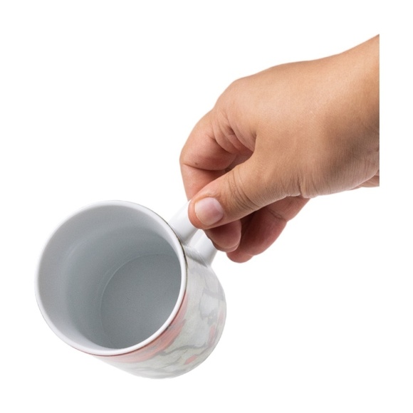 Floral Mug Set with Red Poppy Design - Picture 8 of 8